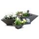Andover B Pot Medium 22in. Wide Fiber Stone Resin In/Outdoor Statue -  - FS61023B