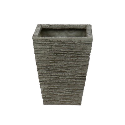 Coarse Pot Large. 20in. A Fiber Stone Resin Indoor/Outdoor Statue -  - FS61024A