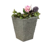 Coarse Pot Medium 17in. High B - Fiberglass Resin - Outdoor