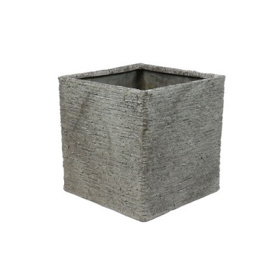 Coarse Pot Square Large 20in. High A - Fiber Stone Resin - Statue -  - FS61042A