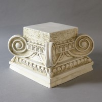 Square Composite Statue Display Base/Riser 8in. Lightweight Fiberglass Resin Indoor/Outdoor