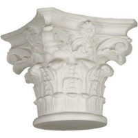 Capital 13 Corinthian Cap 13in. - Fiberglass Resin - Outdoor Statue