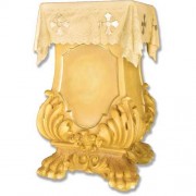 Draped Stand Pedestal Statue Display Base/Riser Lightweight Lightweight Fiberglass Resin Indoor Church