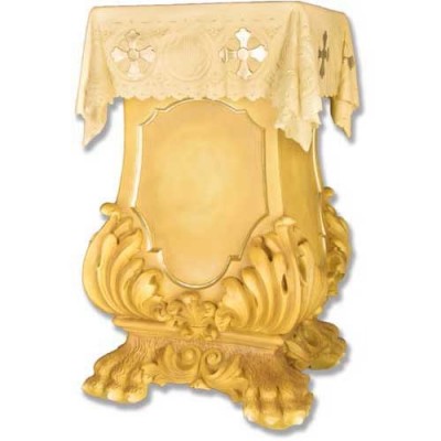 Draped Riser Stand Pedestal Statue Base Fiberglass Indoor Church -  - F7395RLC