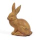 Rabbit w/Upright Ears 9in. Fiber Stone Resin Indoor/Outdoor Statue -  - FS0143