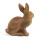 Rabbit w/Upright Ears 9in. Fiber Stone Resin Indoor/Outdoor Statue -  - FS0143