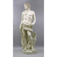 Apollo Of Hunt With Dog 108in. - Fiberglass Resin - Outdoor Statue