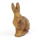 Rabbit w/Upright Ears 9in. Fiber Stone Resin Indoor/Outdoor Statue -  - FS0143