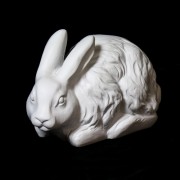 Countryside Rabbit Fiberglass Resin Indoor/Outdoor Garden Statue
