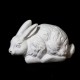 Countryside Rabbit Fiberglass Indoor/Outdoor Garden Statue -  - F8557