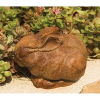 Pet Bunny 4 Fiber Stone Indoor/Outdoor Garden Statue