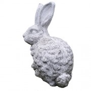 Heinrich Hare 18in. Large Fiberglass Resin Indoor/Outdoor Statue