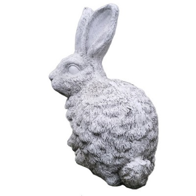 Heinrich Hare 18in. Large Fiberglass Resin Indoor/Outdoor Statue -  - F27817