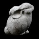 Rabbit Friend 8 In. Fiber Stone Resin Indoor/Outdoor Statue/Sculpture -  - FS7729