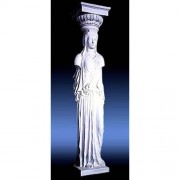Athenian Caryatid 2 Sided 78in. - Fiberglass Resin - Outdoor Statue
