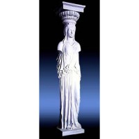 Athenian Caryatid 2 Sided 78in. - Fiberglass Resin - Outdoor Statue Athenian Caryatid 2 Sided 78in. - Fiberglass Resin - Outdoor Statue