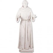 Francis Assisi Pleading 64in. - Lightweight Fiberglass Resin - Outdoor Statue