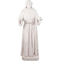 Francis Assisi Pleading 64in. - Lightweight Fiberglass Resin - Outdoor Statue