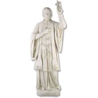 Saint Francis Xavier 68in. Lightweight Fiberglass Resin Indoor/Outdoor Statue