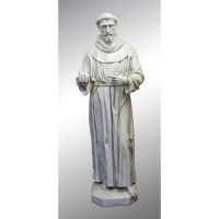Saint Francis - Life Size 74in. - Lightweight Fiberglass Resin - Outdoor Statue