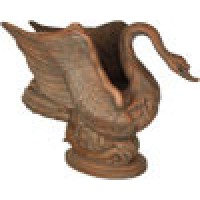 Swan Table Fiber Stone Indoor/Outdoor Garden Statue