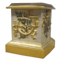 Decorative Horn Stand Pedestal Statue Display Base/Riser 23in. - Lightweight Lightweight Fiberglass Resin