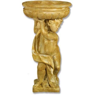 Cherub Planter Right 37in. - Fiber Stone Resin - Indoor/Outdoor Statue -  - FS7801