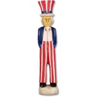 Uncle Sam Fiberglass Resin Indoor/Outdoor Garden Statue/Sculpture