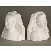 Dante & Beatrice Bookends Fiberglass Resin Indoor/Outdoor Garden Statue