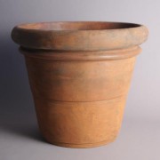 16 Rolled Rim Flowerpot Planter 13in. Fiberglass Resin In/Outdoor Garden / Patio Planter