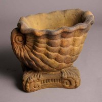 Triton Seashell Planter Garden / Patio  Small - Fiberglass Resin - Outdoor