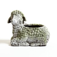 Lamb Planter Fiberglass Resin Indoor/Outdoor Garden / Patio Statue/Sculpture Lamb Planter Fiberglass Resin Indoor/Outdoor Garden / Patio Statue/Sculpture