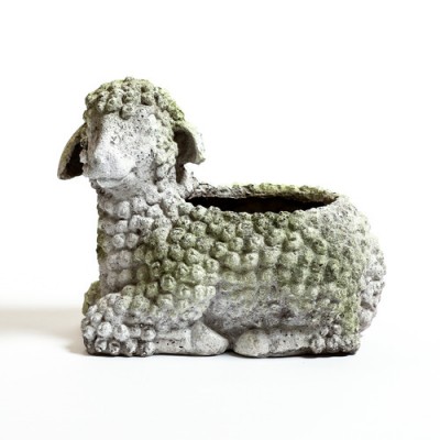 Lamb Planter Fiber Stone Resin Indoor/Outdoor Garden Statue/Sculpture -  - FS8711