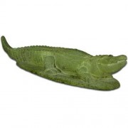 Alligator Smiling 27in. W Fiberglass Resin Indoor/Outdoor Garden