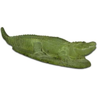 Alligator Smiling 27in. W Fiberglass Indoor/Outdoor Garden - - F0145 Alligator Smiling 27in. W Fiberglass Indoor/Outdoor Garden - - F0145