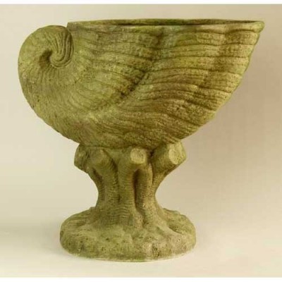 Aquatic Bird Bath 20in. - Fiber Stone Resin - Indoor/Outdoor Statue -  - FS8226