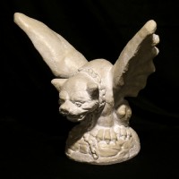 Fat Headed Gargoyle 18in. - Fiberglass Resin - Indoor/Outdoor Statue