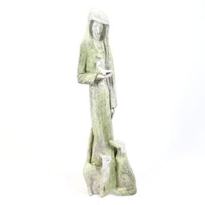 Saint Francis Abstract 38in. - Fiber Stone Resin - Outdoor Statue -  - FS8408