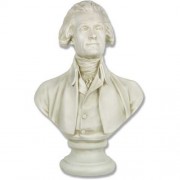 Thomas Jefferson Bust 29in. By Houdon Fiberglass Resin Outdoor Statue