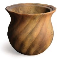 Swirly Pot Fiberglass Resin Indoor/Outdoor Garden / Patio Statue/Sculpture