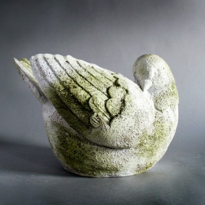 Bird Planter Right Fiber Stone Resin Indoor/Outdoor Statue/Sculpture - - FS8729 Bird Planter Right Fiber Stone Resin Indoor/Outdoor Statue/Sculpture - - FS8729