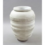 Barcelona Urn 34in. - Fiberglass Resin - Indoor/Outdoor Garden / Patio Statue