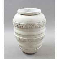 Barcelona Urn 34in. - Fiberglass Resin - Indoor/Outdoor Garden / Patio Statue