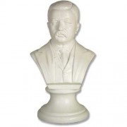 Roosevelt Bust 12 In. Fiberglass Resin Indoor/Outdoor Garden Statue