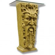 Mouth Of Truth Stand Pedestal Statue Display Base/Riser 37in. - Lightweight Lightweight Fiberglass Resin