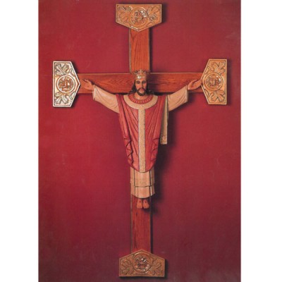 Christ The King 36in. High /No Cross - Fiberglass - Statue - - F24128RLC Christ The King 36in. High /No Cross - Fiberglass - Statue - - F24128RLC