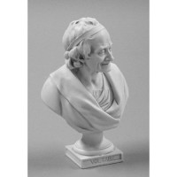 Voltaire Bust  Fiberglass Resin Indoor/Outdoor Garden