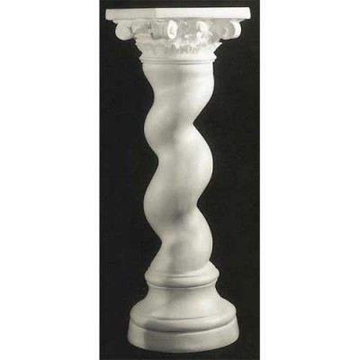Baroque Corinthian Pedestal Fiberglass Indoor/Outdoor Garden - - F8284 Baroque Corinthian Pedestal Fiberglass Indoor/Outdoor Garden - - F8284