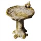 Nature s Small Birdbath - Fiber Stone Resin - Indoor/Outdoor Statue -  - FS8664