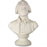 Thomas Jefferson Bust - 20in. Fiberglass Resin Indoor/Outdoor Statue